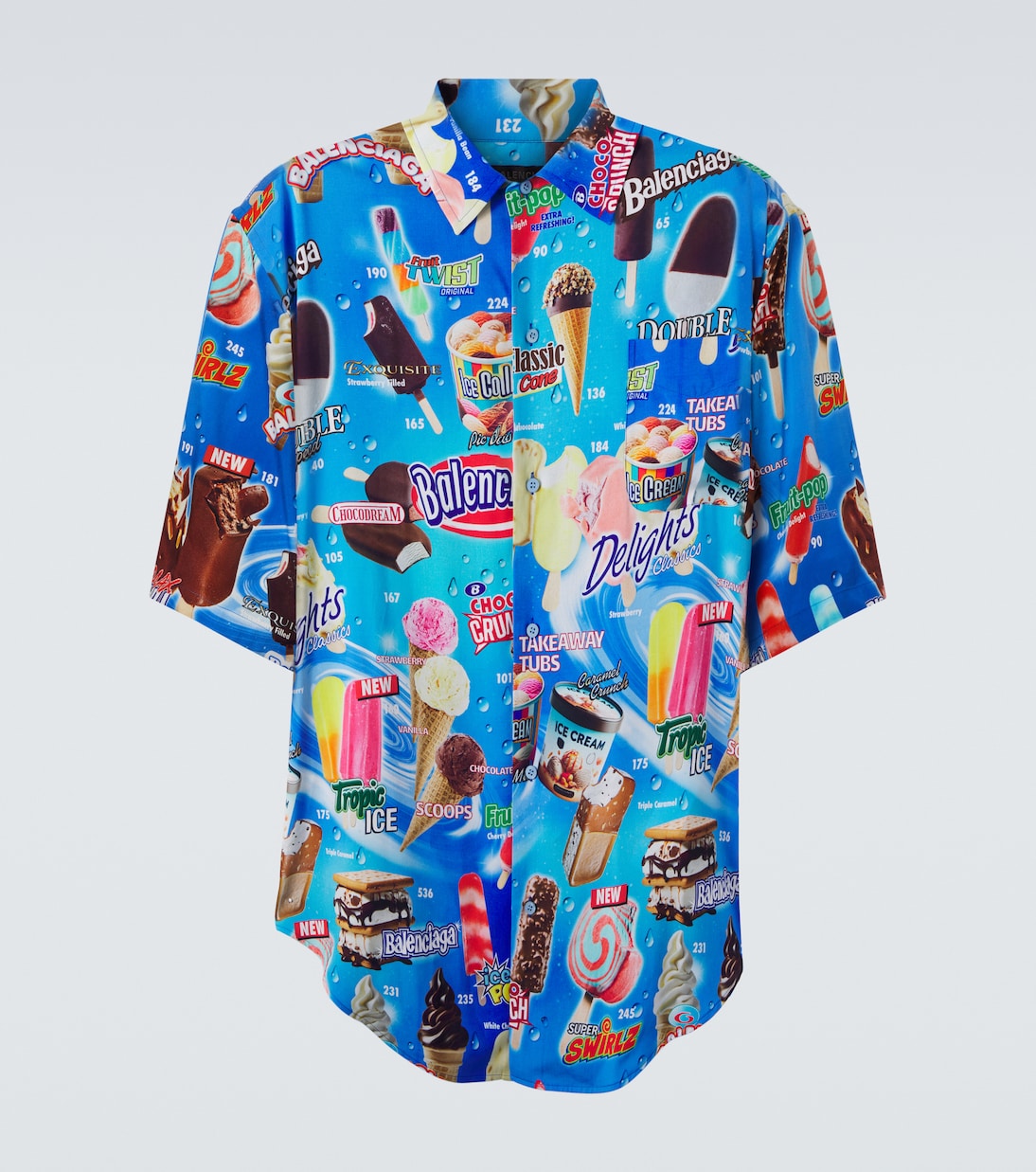 Printed satin shirt | Balenciaga