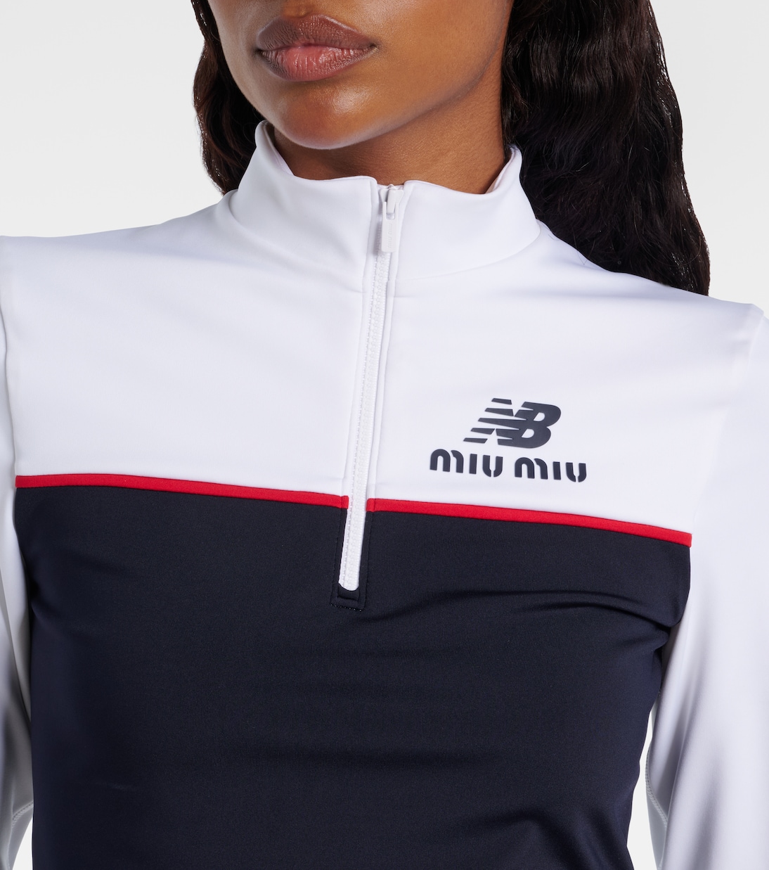 x New Balance jersey crop top | Miu Miu