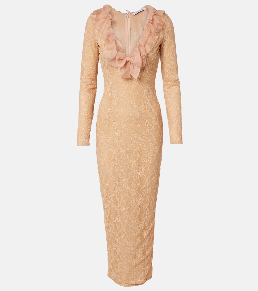 Ruffled lace midi dress | Alessandra Rich