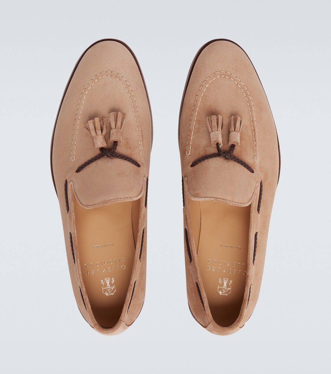 Loafers aus Veloursleder | Brunello Cucinelli