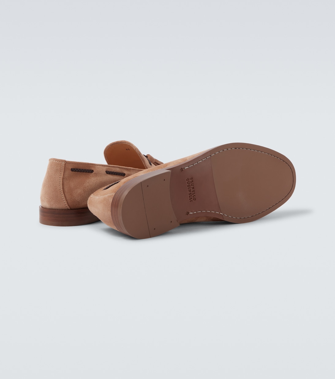 Loafers aus Veloursleder | Brunello Cucinelli
