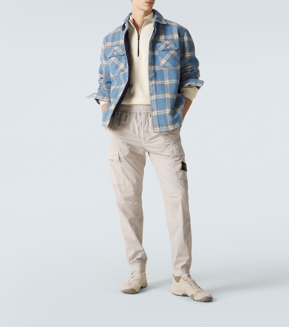 Compass cotton-blend cargo pants | Stone Island