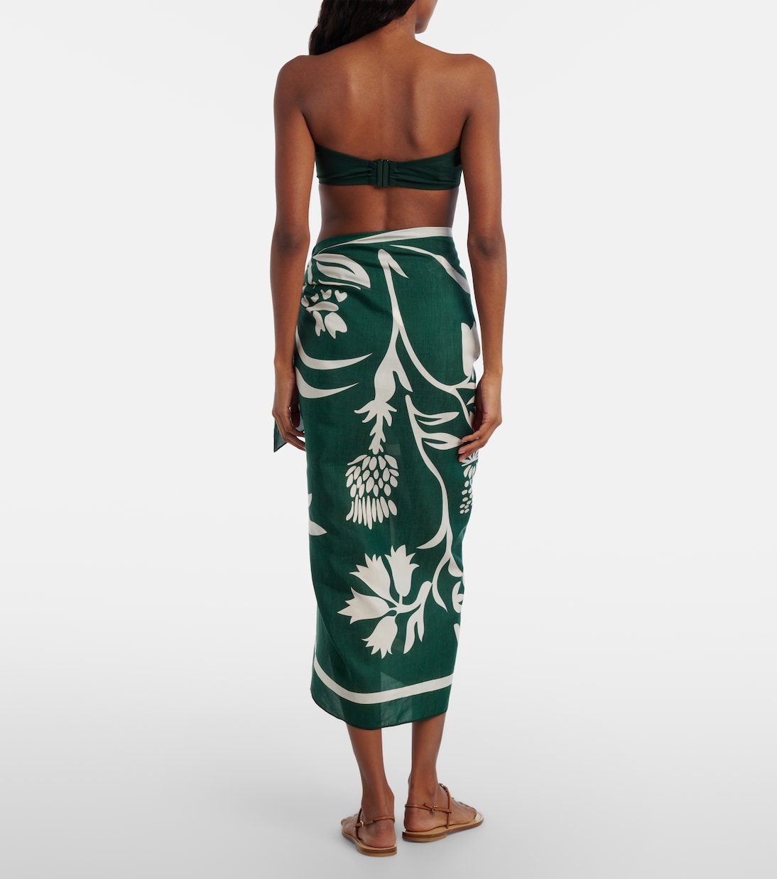 Bedruckter Pareo Mandara aus Baumwolle und Seide | Eres