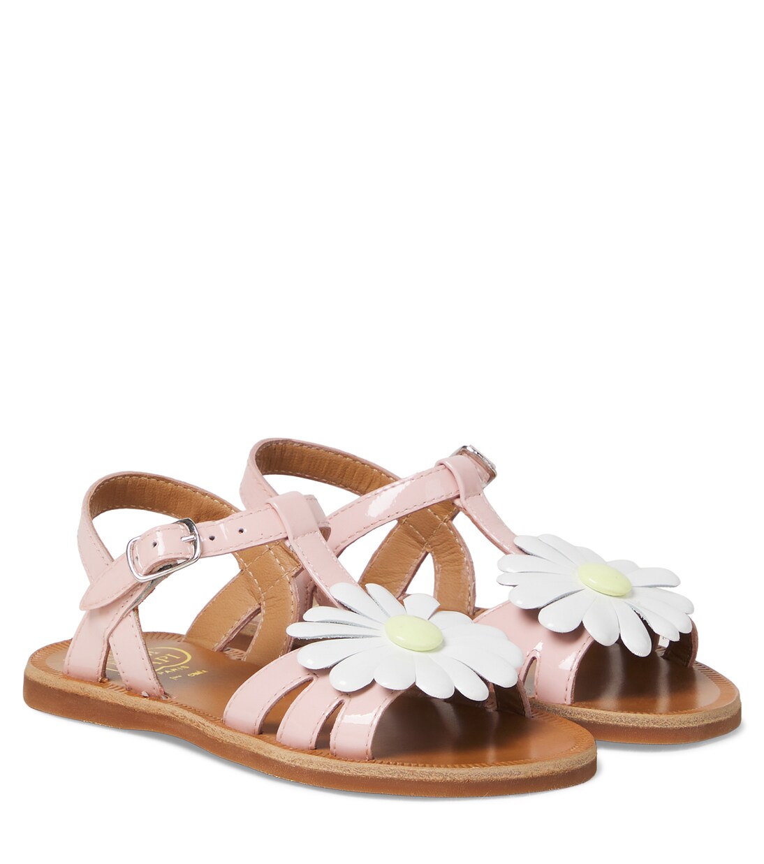 Plagette patent leather sandals | Pom d'Api