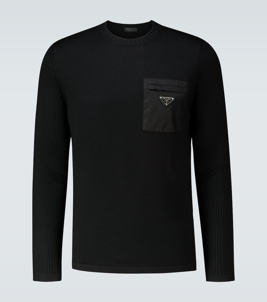 Wollpullover mit Logo-Detail | Prada
