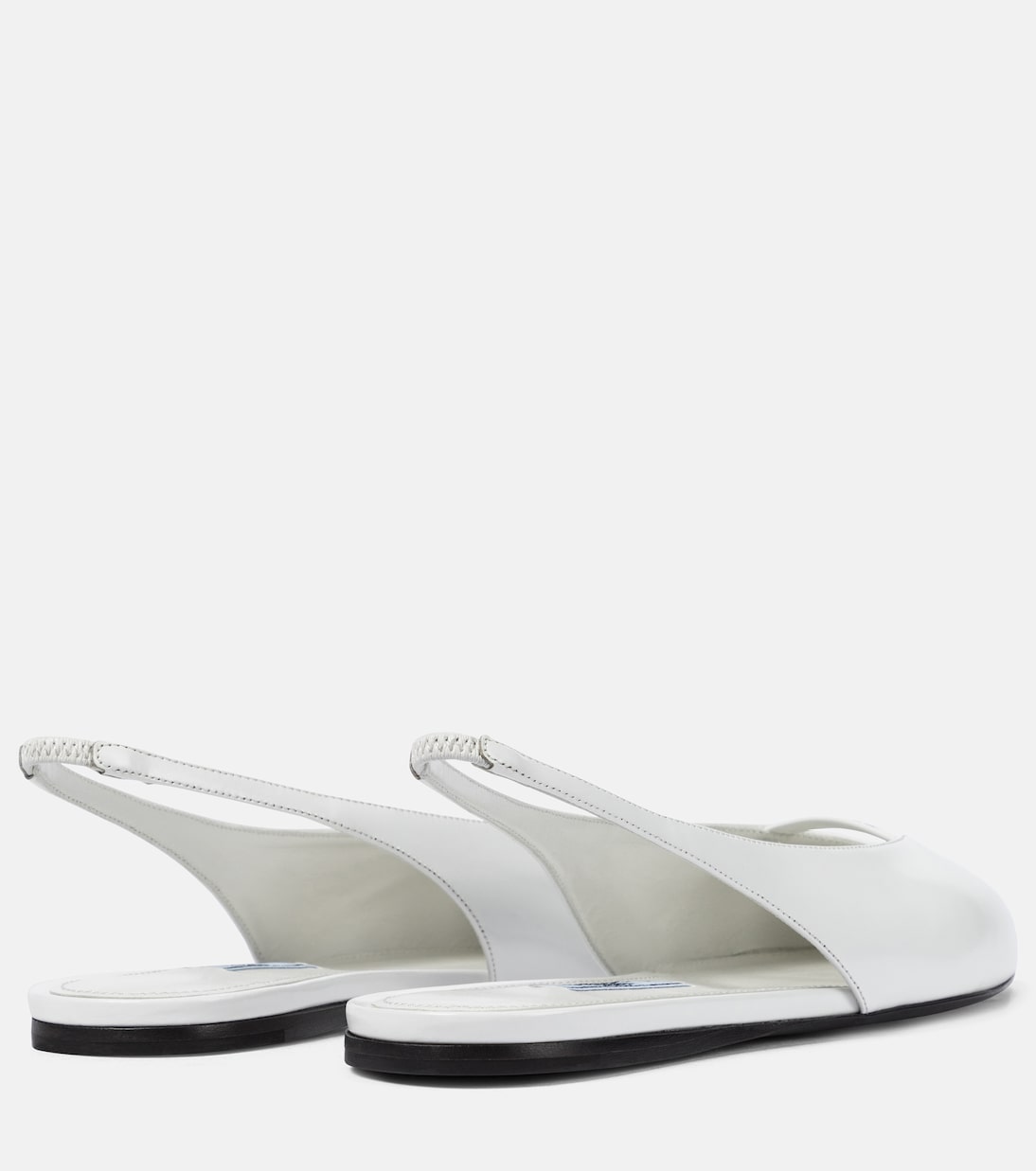Leather slingback flats | Prada