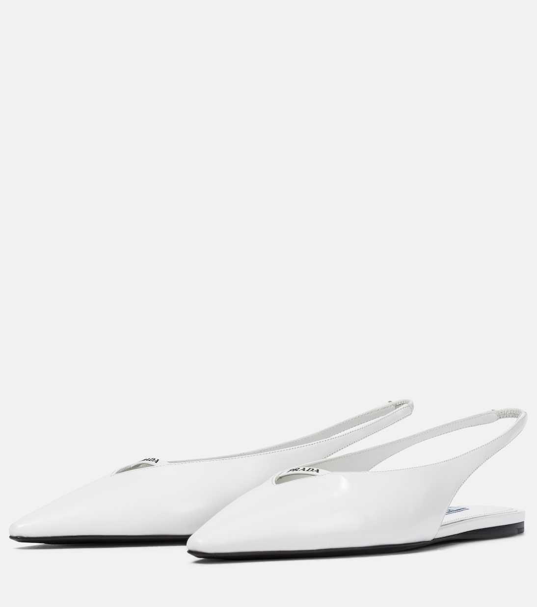 Leather slingback flats | Prada