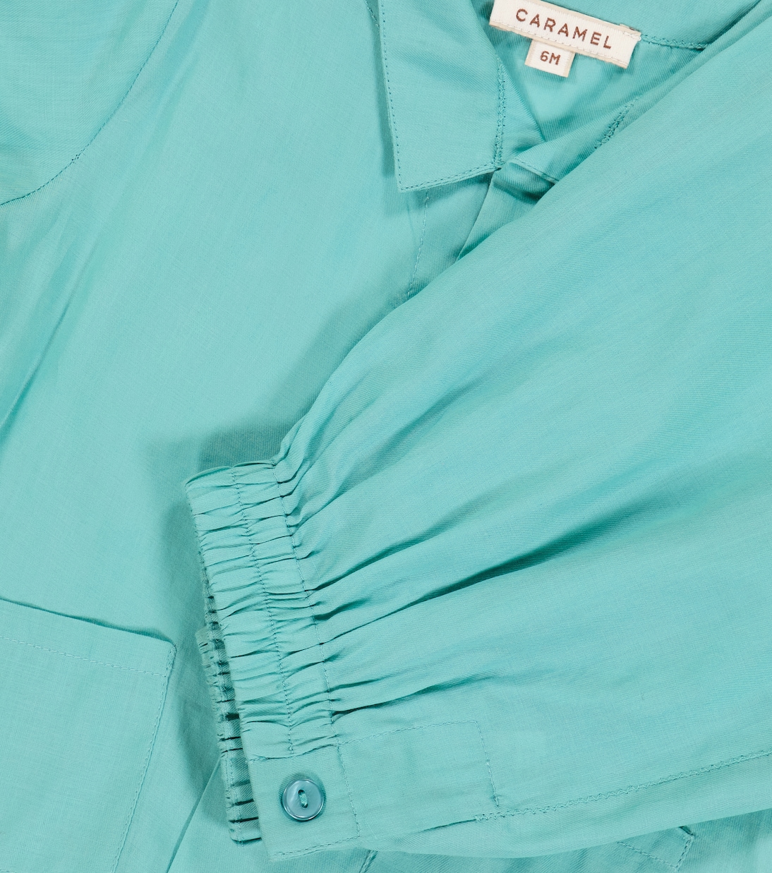 Baby Manta Ray cotton shirt and pants set | Caramel