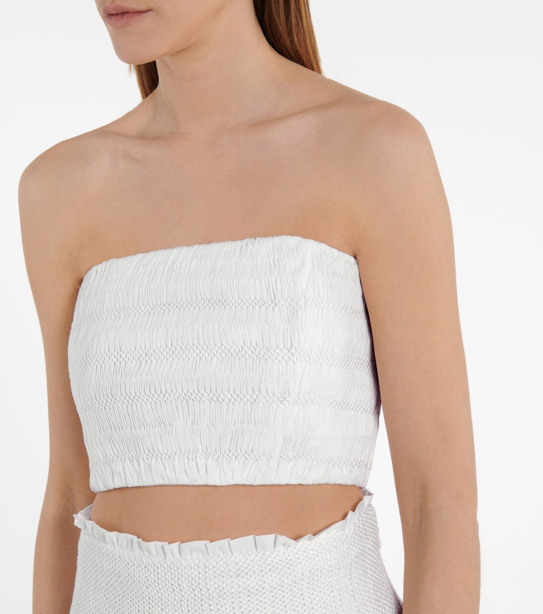 Cecil smocked cotton bustier | SIR