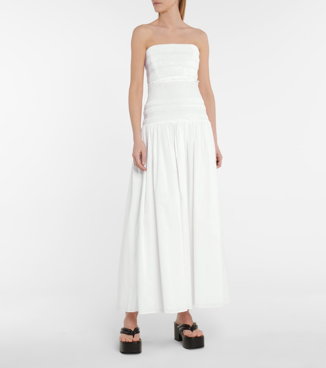 Cecil smocked cotton bustier | SIR