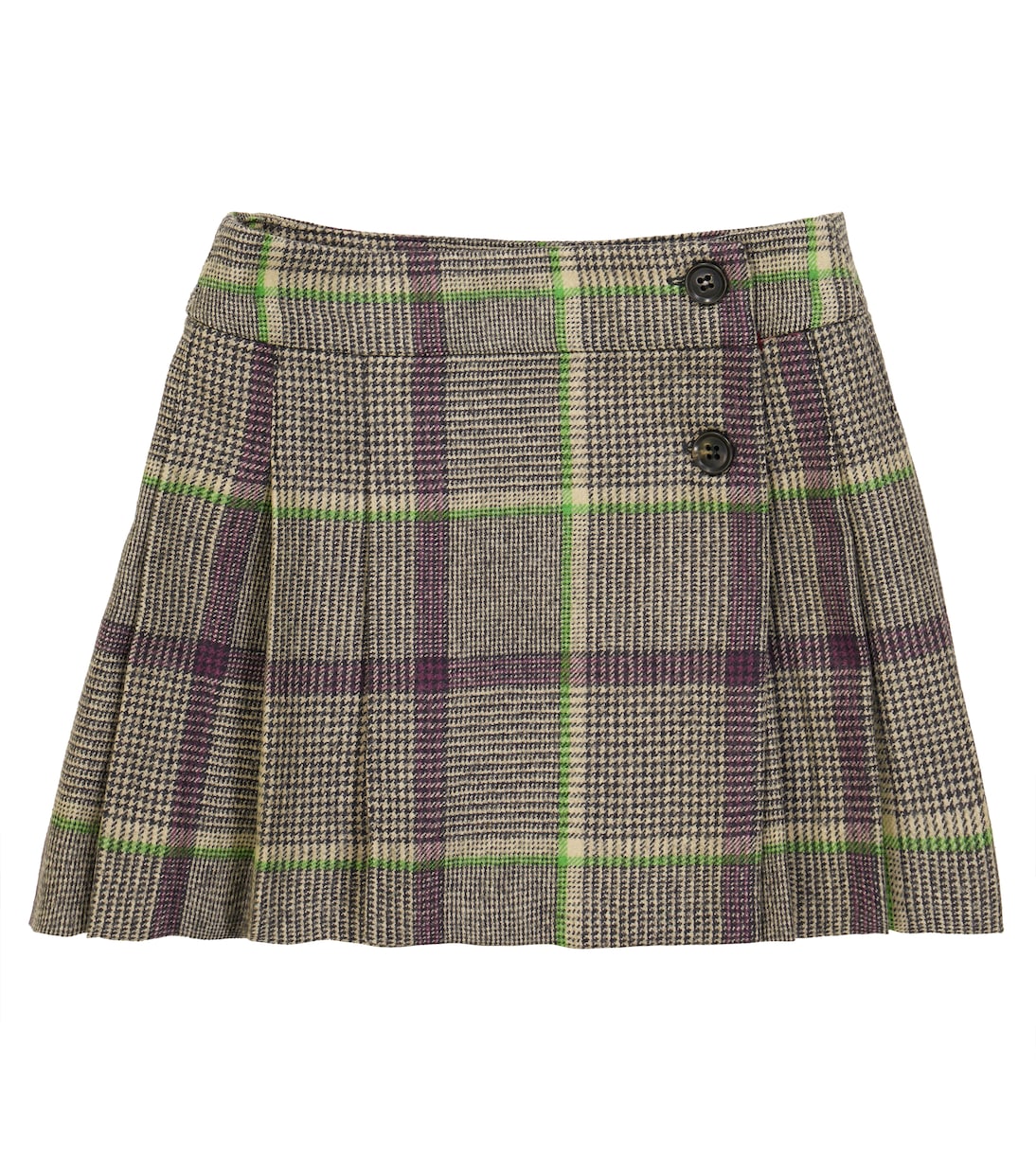 Talissa checked wool skirt | Bonpoint