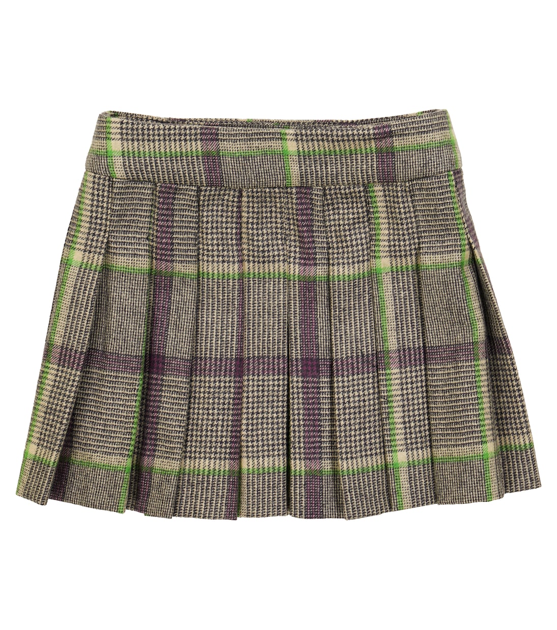 Talissa checked wool skirt | Bonpoint