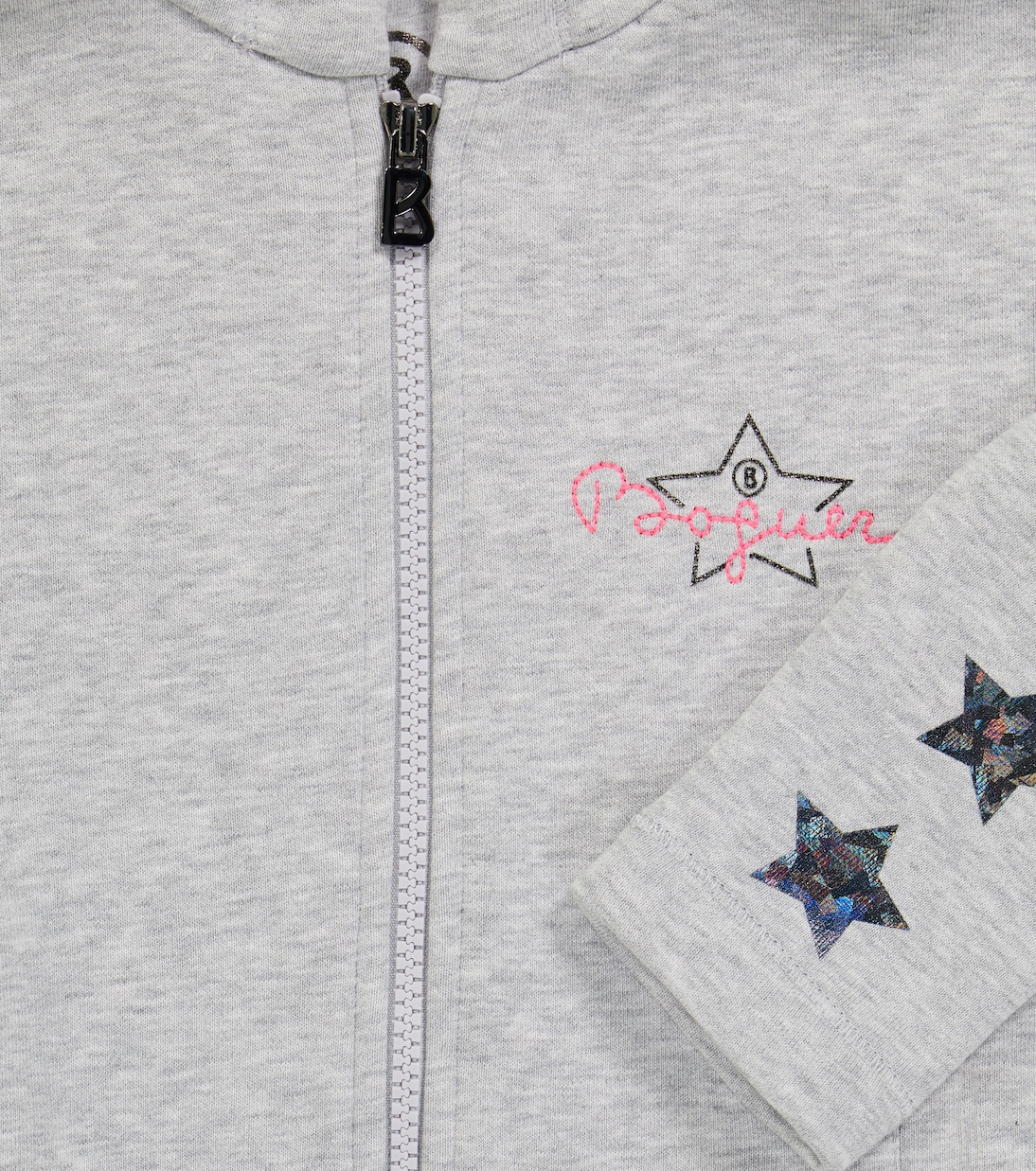 Cotton zipped hooded sweatshirt | Bogner Kids