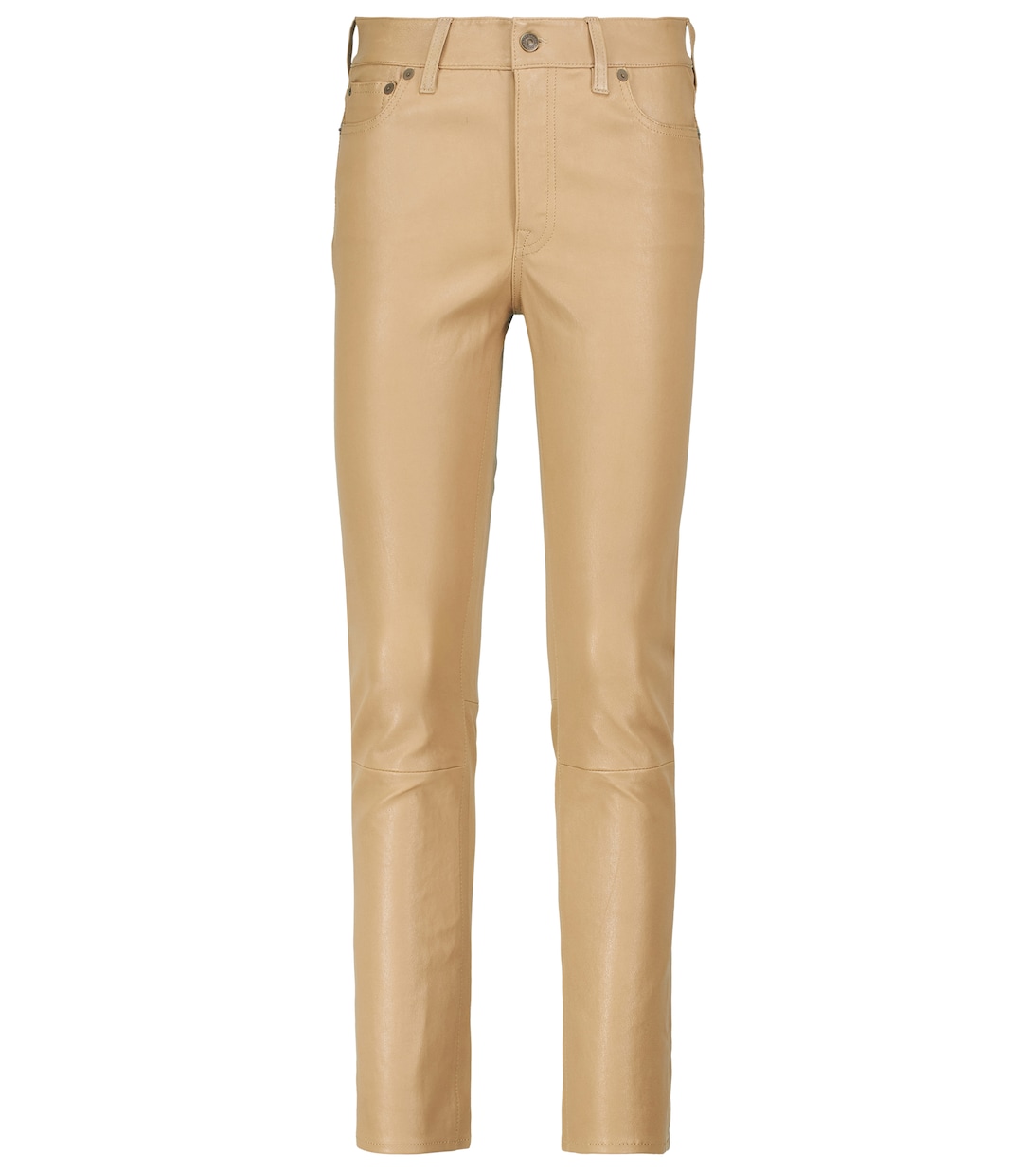 High-Rise-Hose aus Leder | Polo Ralph Lauren
