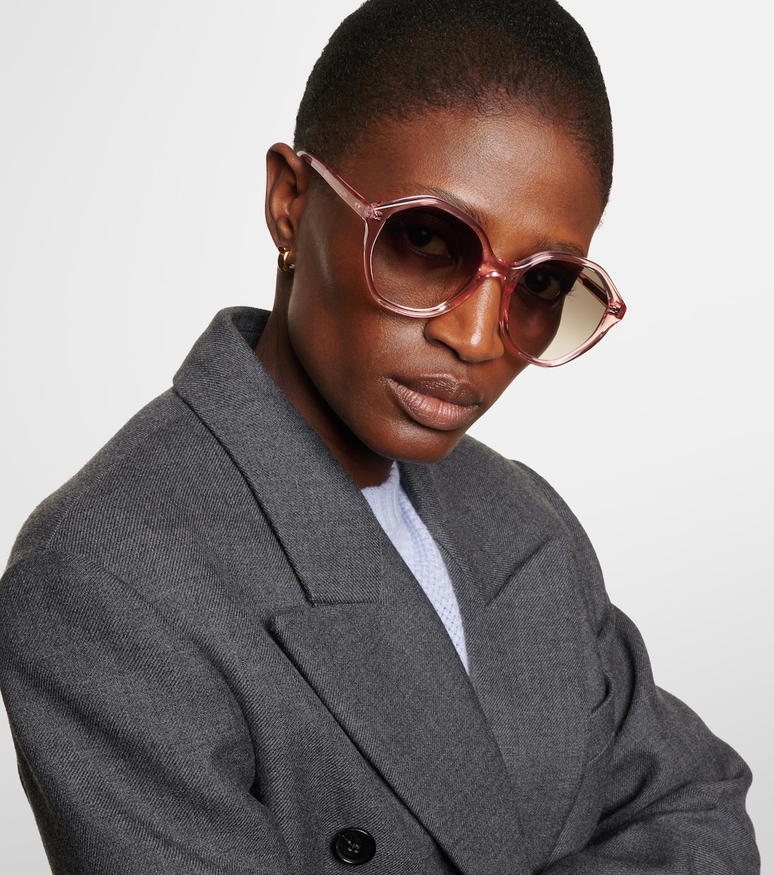Occhiali da sole Celine E201 in acetato oversize per uno stile giovane e audace