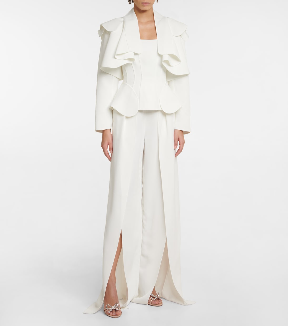 Duplicate crêpe palazzo pants | Maticevski