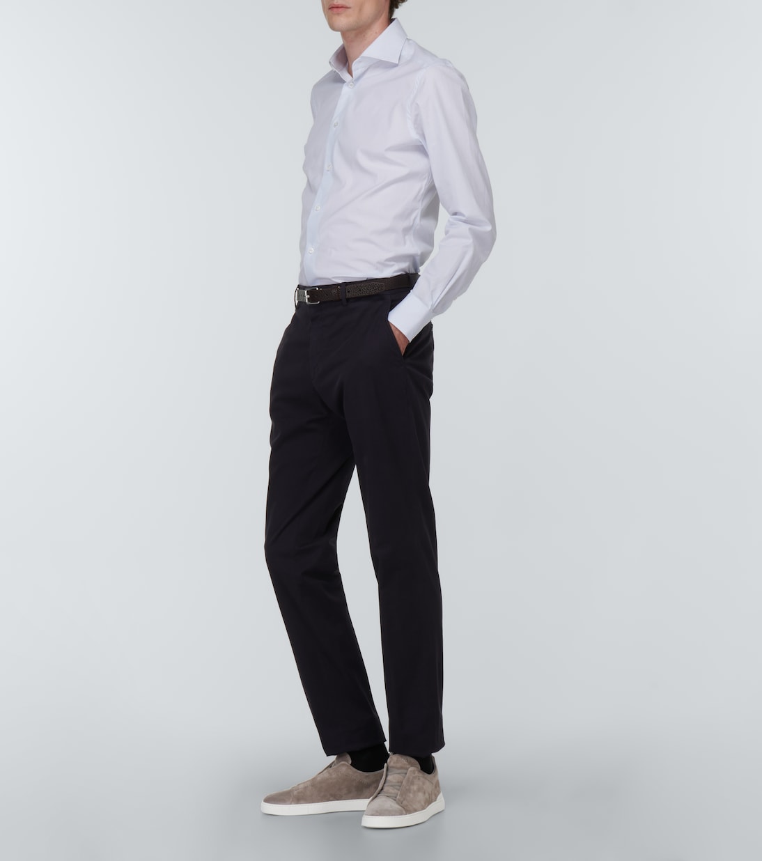 Triple Stitch suede sneakers | Zegna
