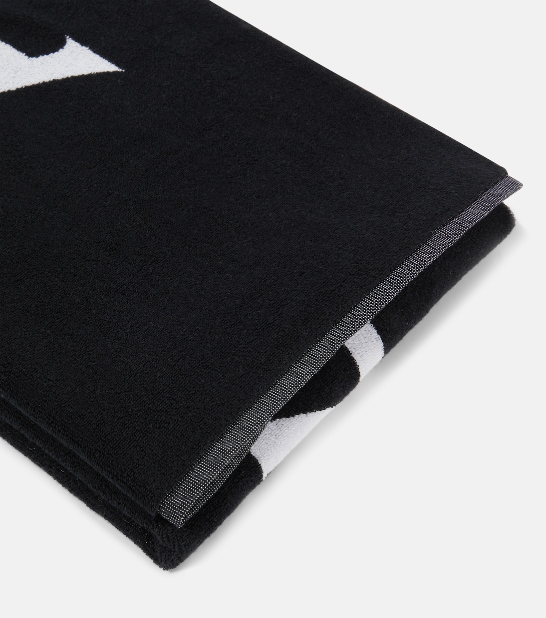Telo mare in cotone con logo | Alaïa