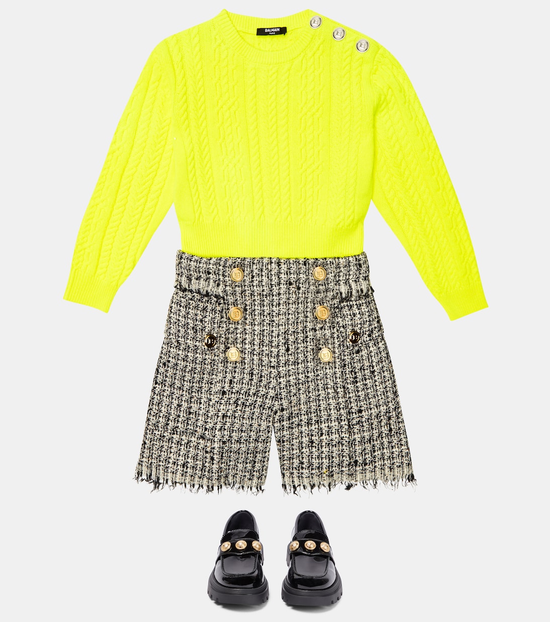 Shorts de tweed | Balmain Kids