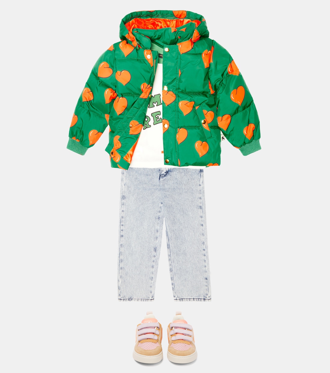 Wattierte Steppjacke Hearts | Mini Rodini