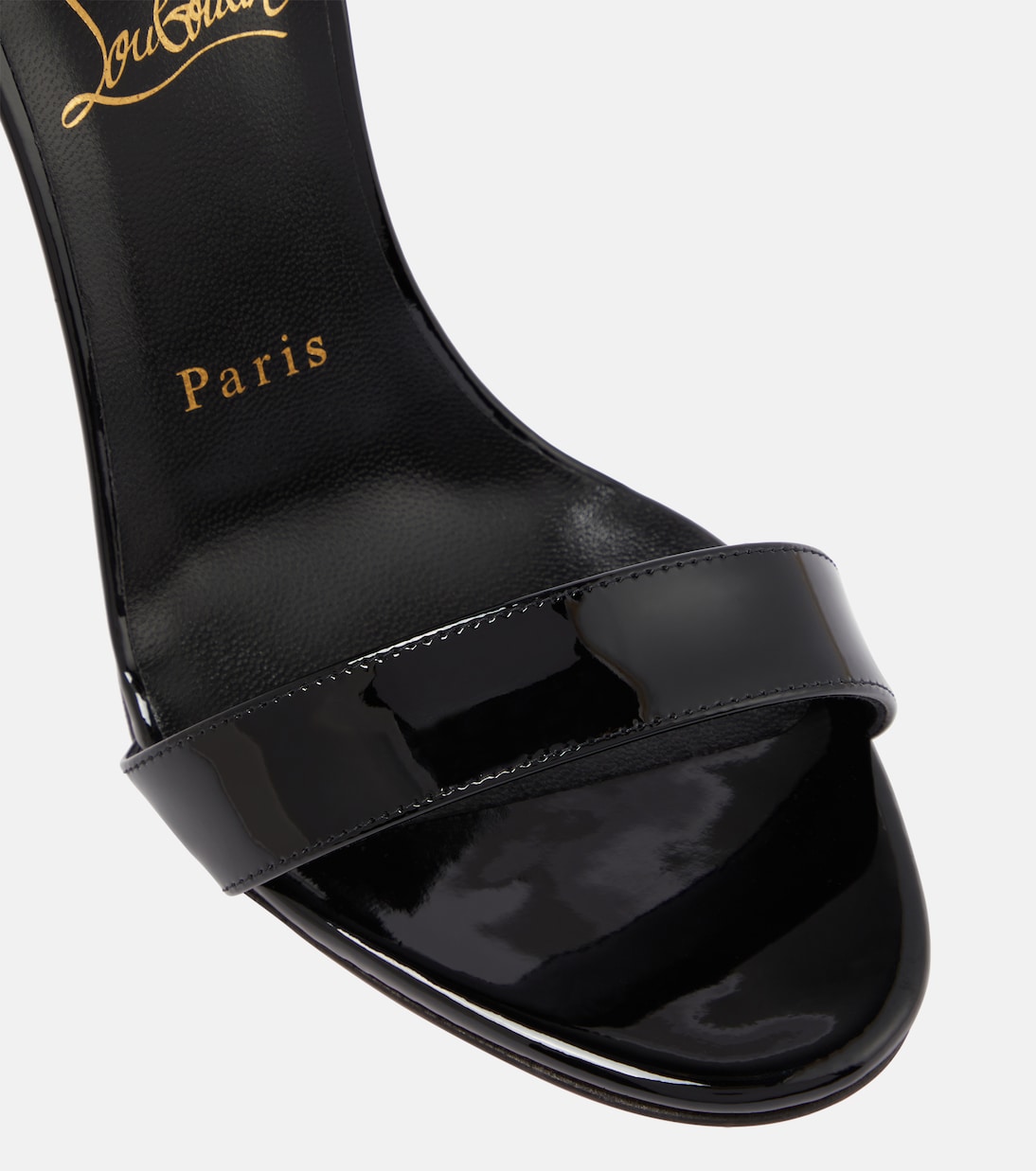Lipqueen 100 patent leather sandals | Christian Louboutin