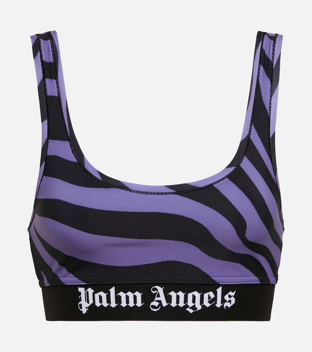 Zebra-print sports bra | Palm Angels