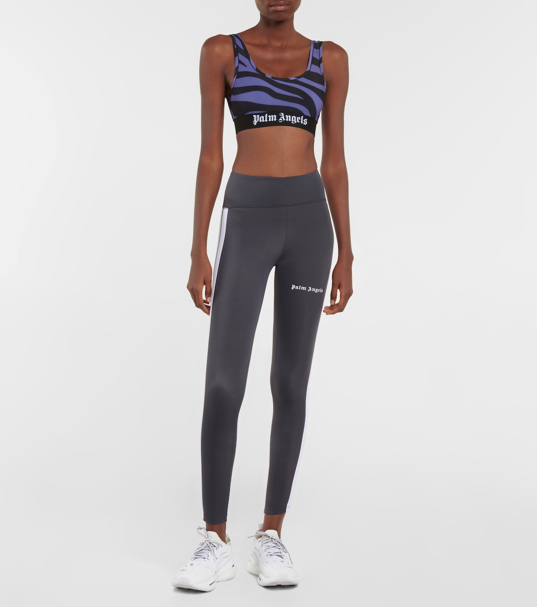 Zebra-print sports bra | Palm Angels