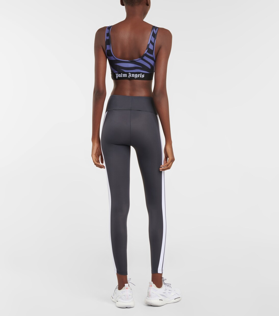 Zebra-print sports bra | Palm Angels