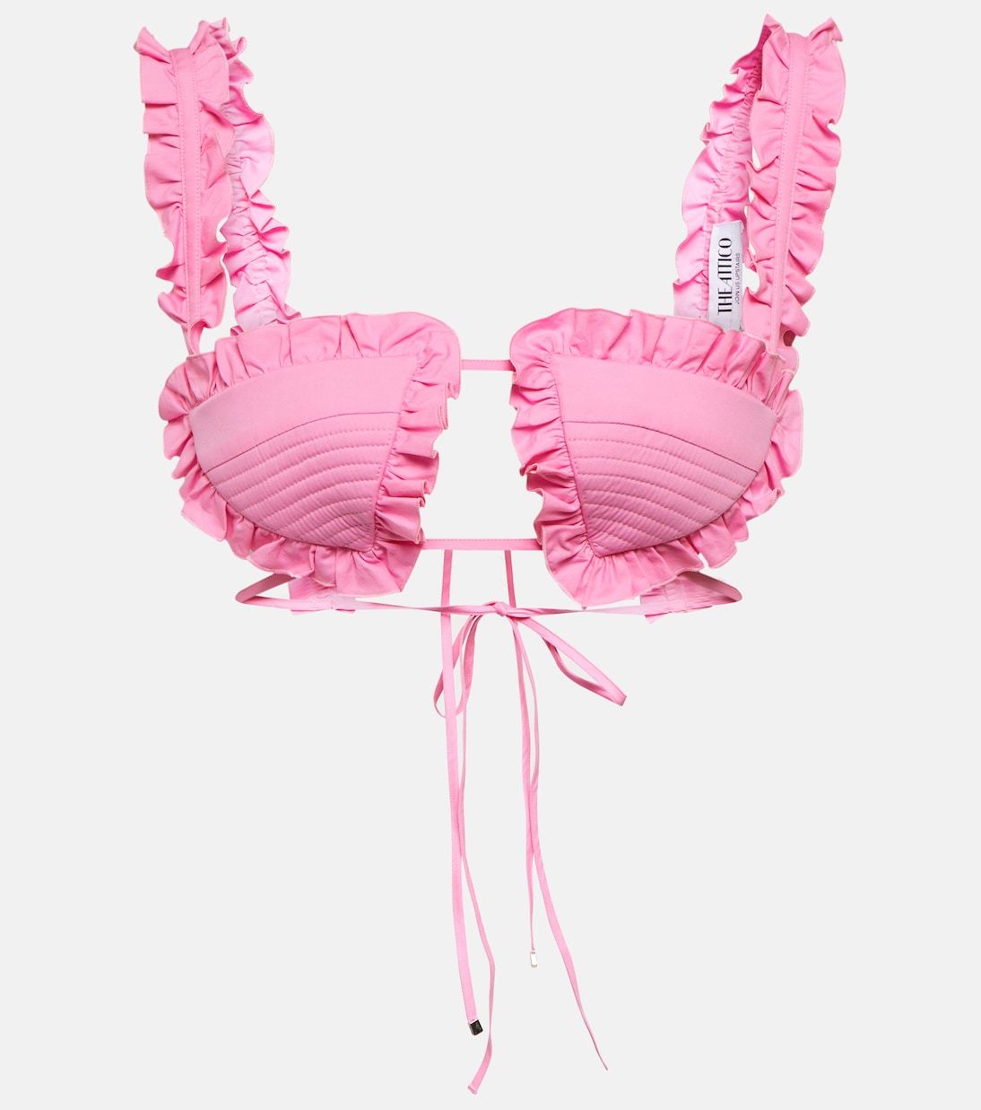 Glory ruffled cotton bra top | The Attico