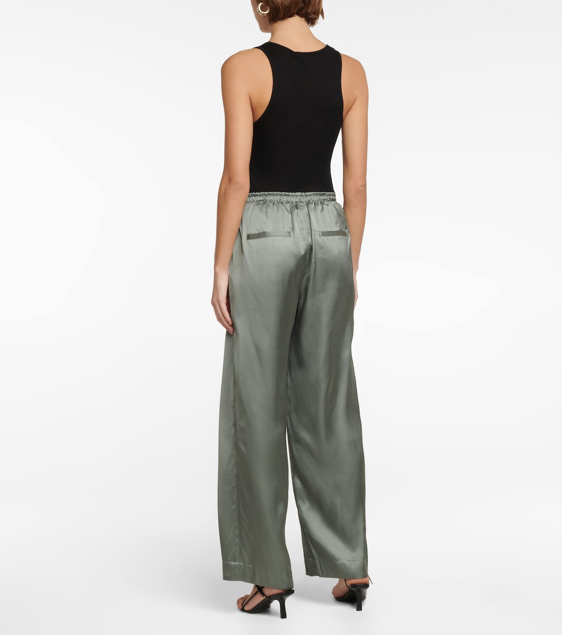 Pantaloni a gamba larga e vita alta | Vince