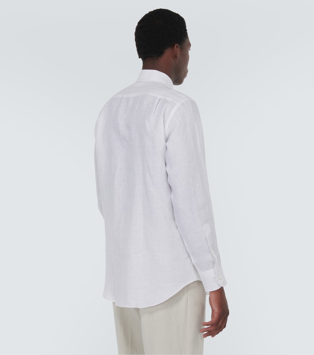 Camicia André in lino a righe | Loro Piana
