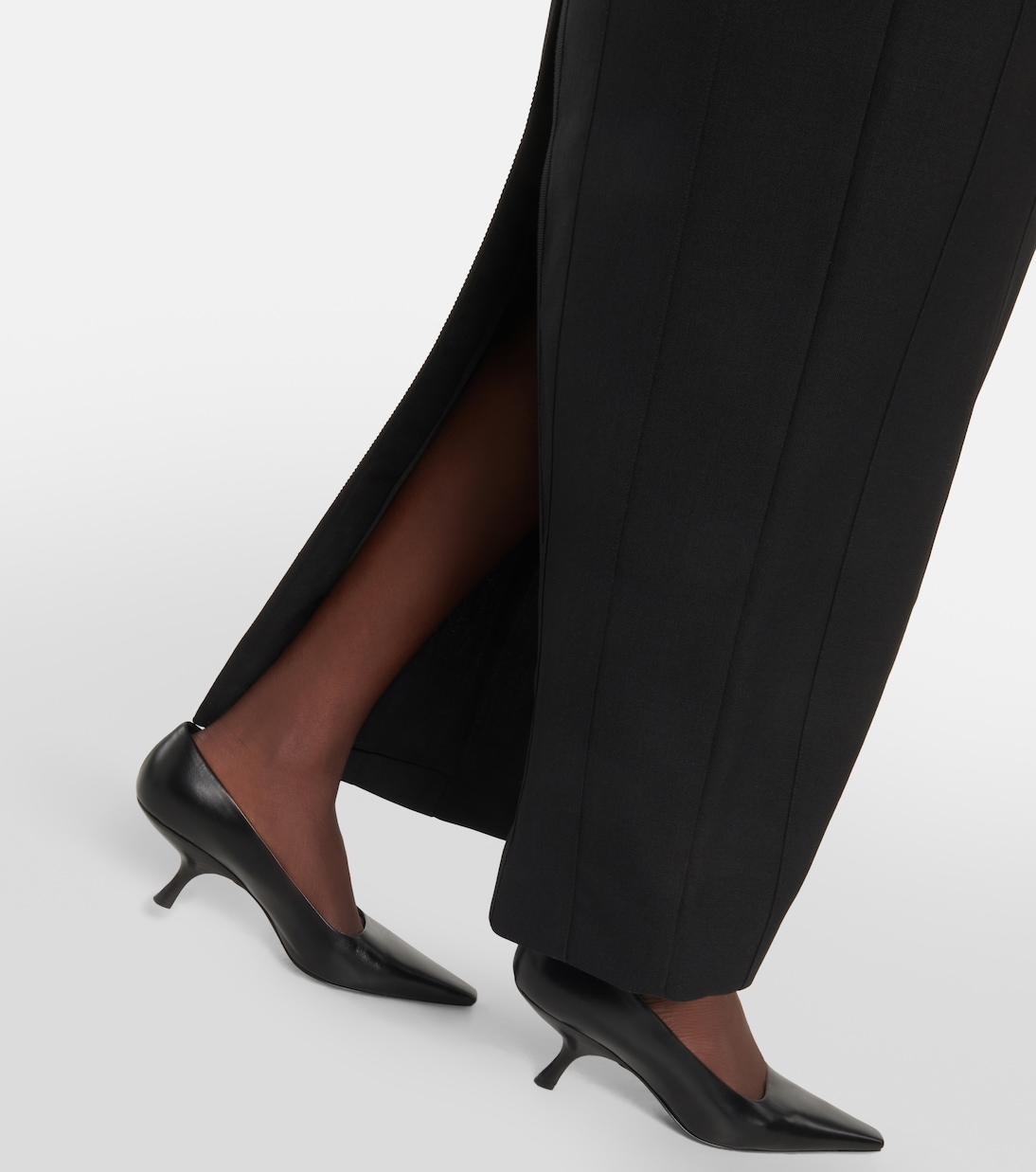 Corset wool and silk maxi dress | Thom Browne