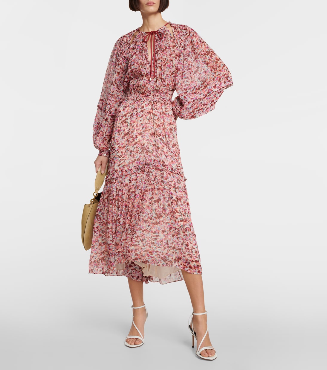 Fratelia printed georgette midi dress | Marant Etoile