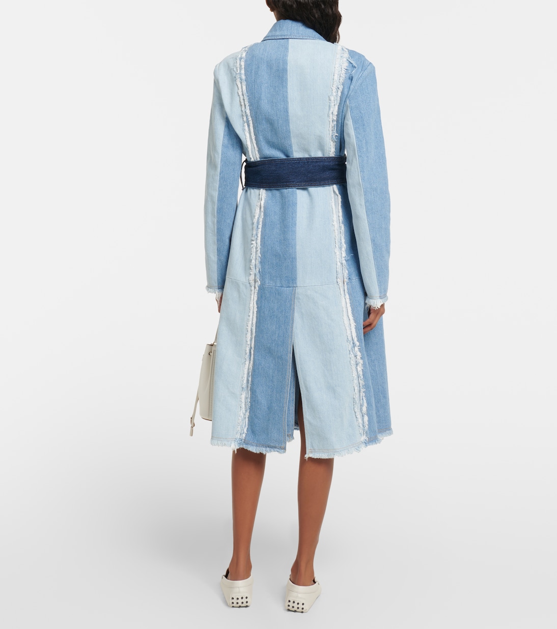 Abrigo con cinturón en denim | Tod's