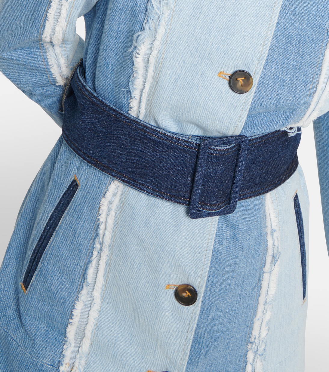 Abrigo con cinturón en denim | Tod's