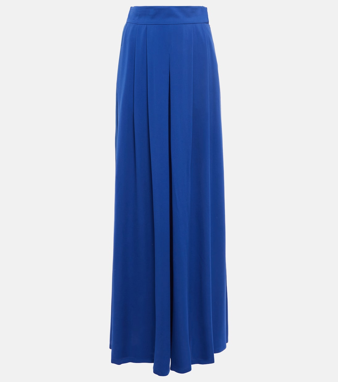 Pantalon ample à taille haute en soie | Max Mara