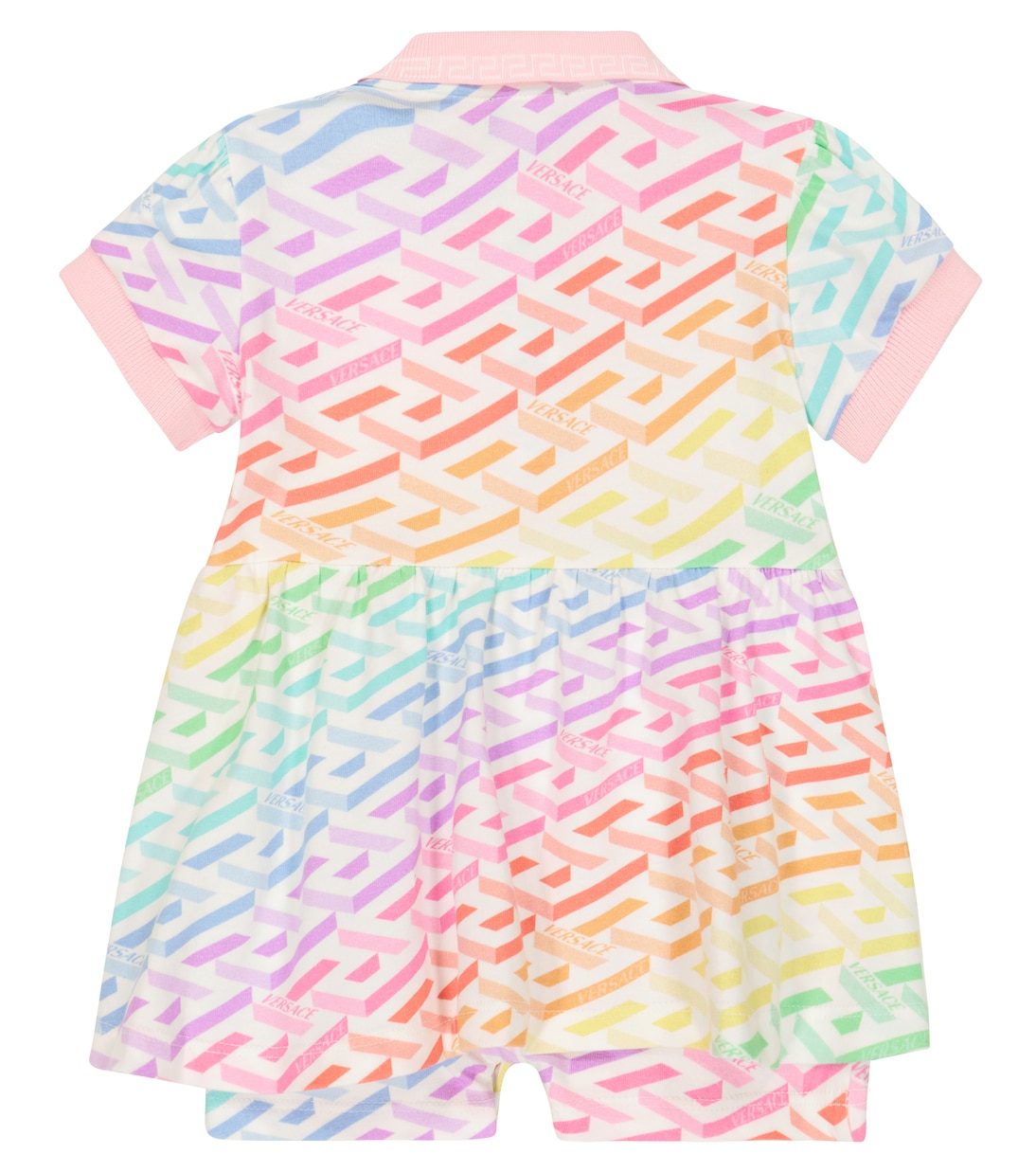Baby - Abito La Greca in misto cotone | Versace Kids