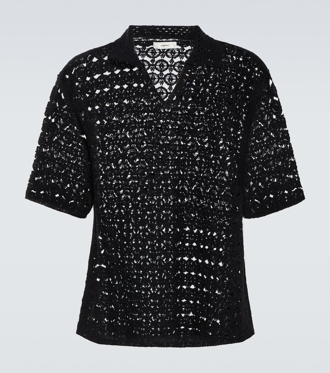 Camisa en croché de algodón | Commas