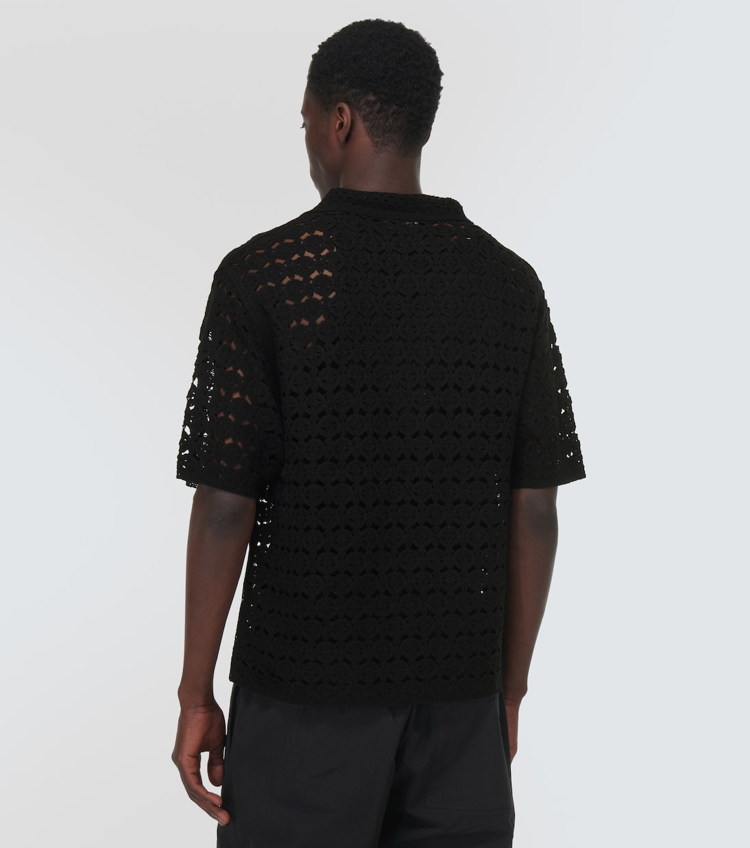 Camisa en croché de algodón | Commas