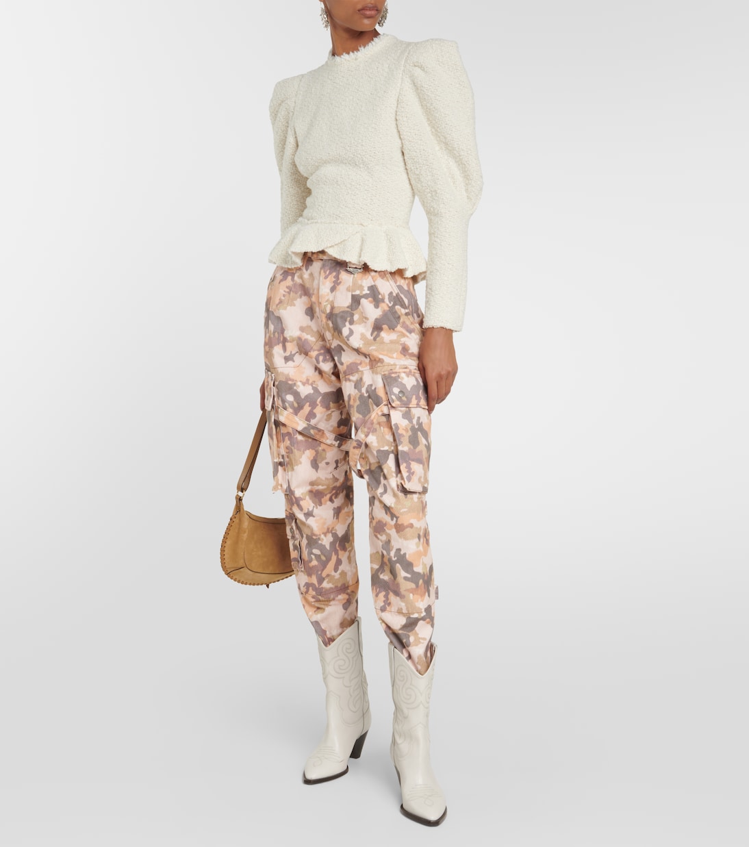 Giamili bouclé peplum top | Isabel Marant