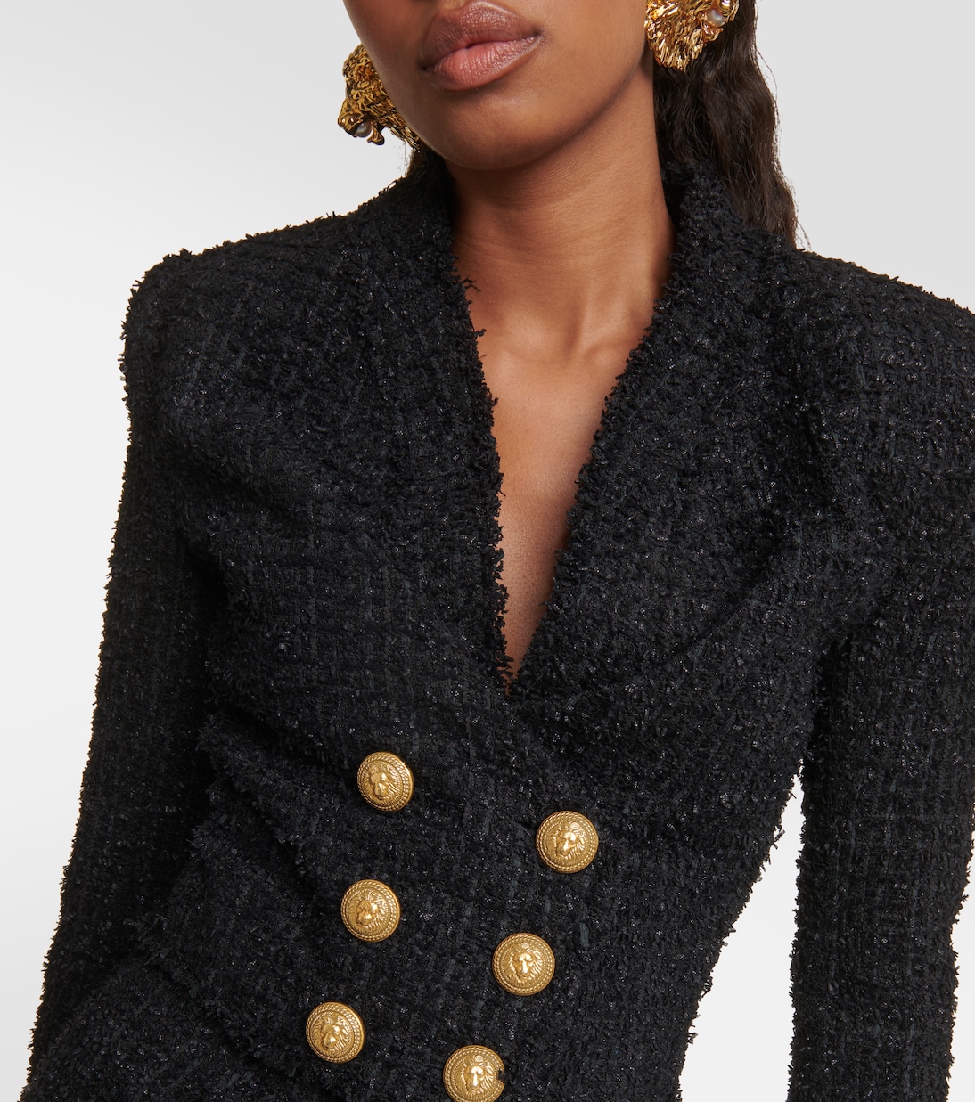 Giacca in tweed con decorazione | Balmain