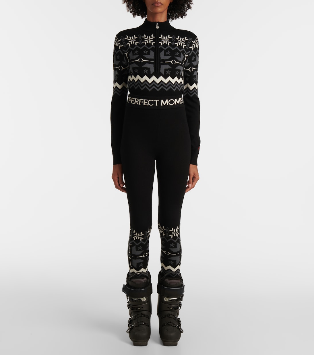 Nordic intarsia wool leggings | Perfect Moment