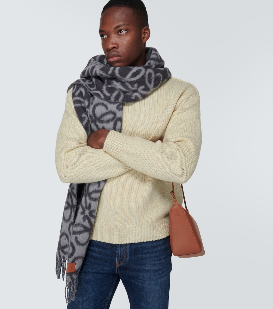 Écharpe Anagram en laine mélangée | Loewe