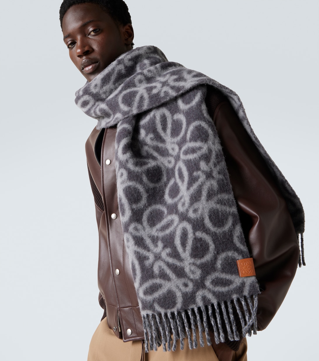 Écharpe Anagram en laine mélangée | Loewe
