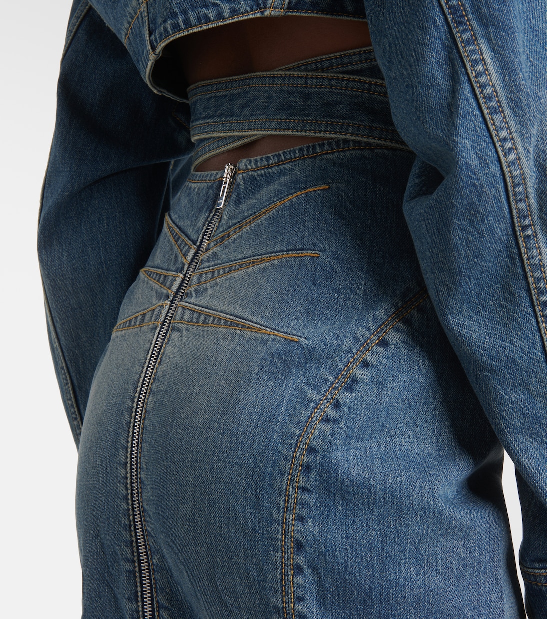 Falda Lápiz de Denim Alaïa para Jóvenes Modernos