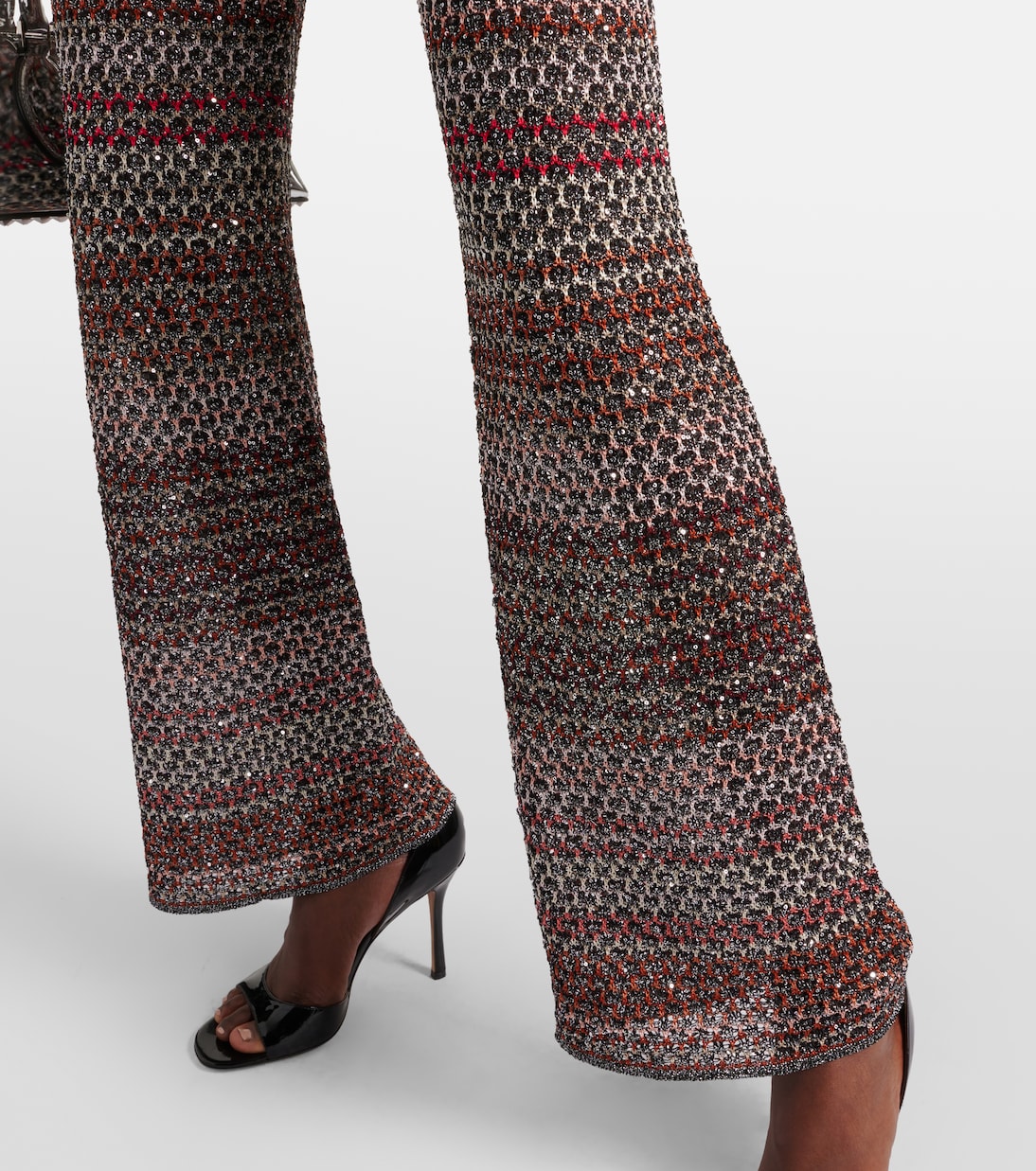 Pantalones flared en Lurex® con zigzag | Missoni