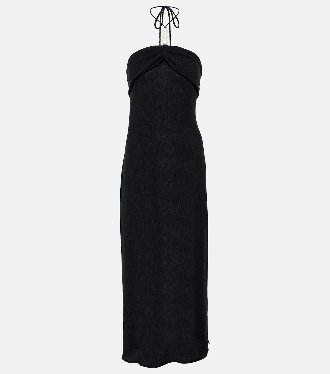 Vestido midi adornado con cuello halter | Magda Butrym