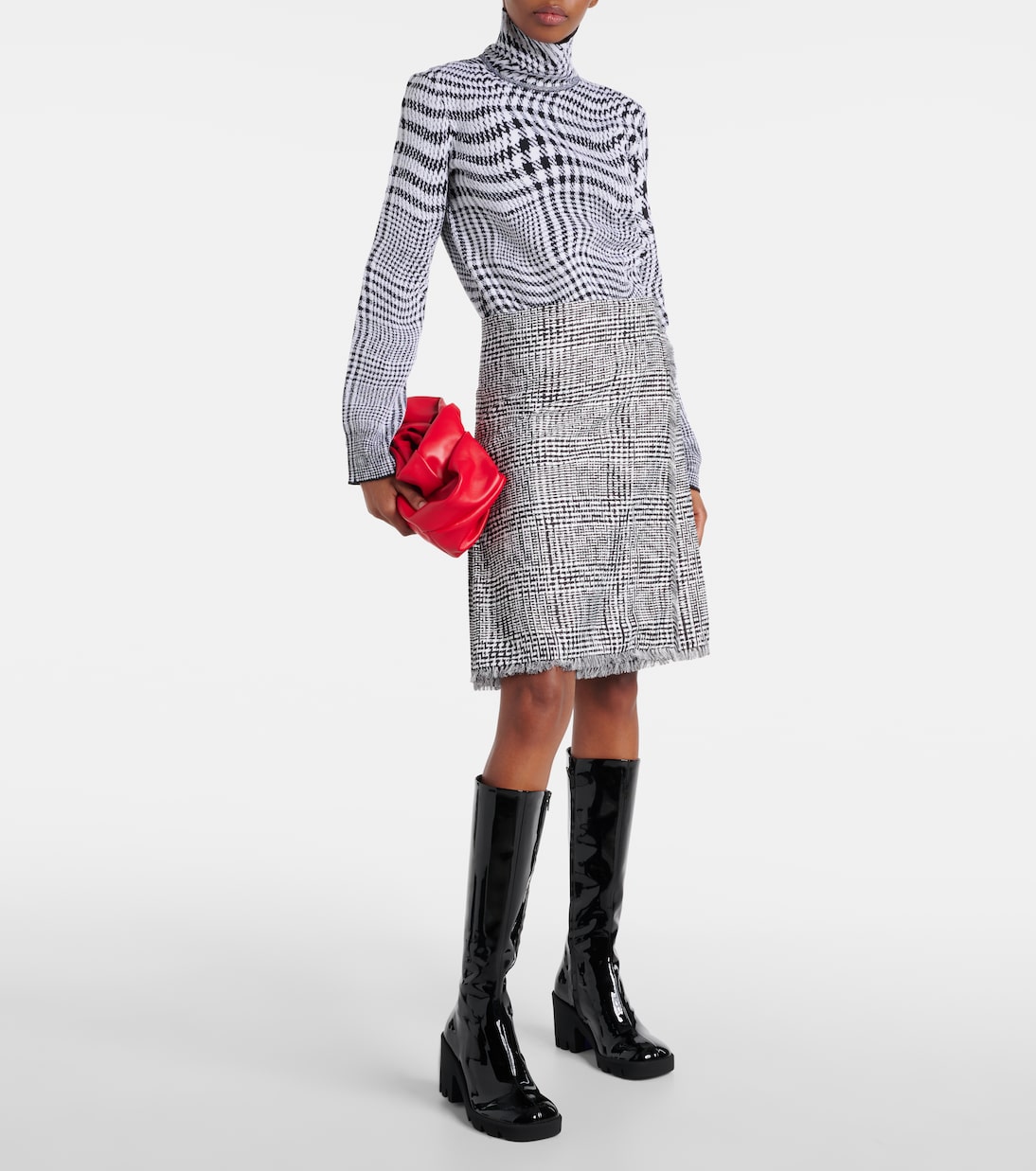 Stride patent leather knee-high boots | Burberry