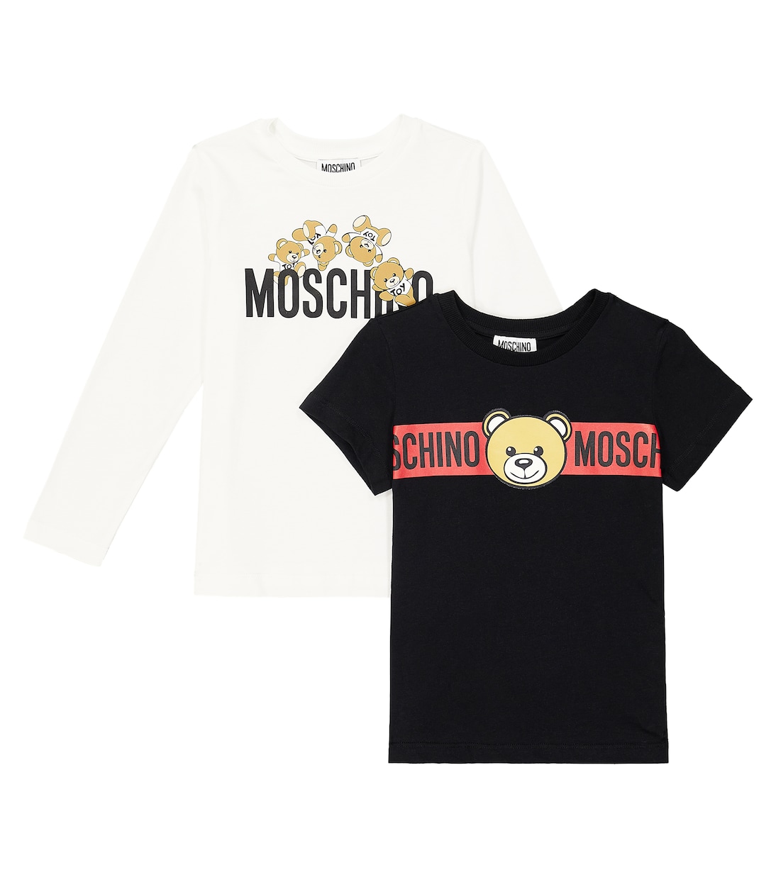 코튼 저지 티셔츠 2세트 | Moschino Kids