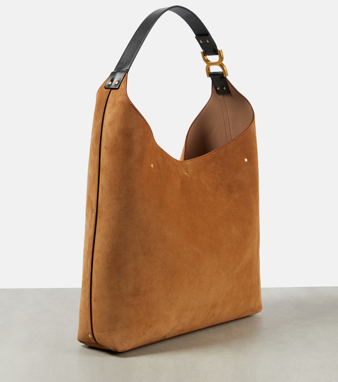 Borsa a spalla Marcie Small in suede | Chloé